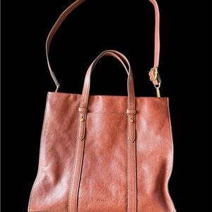 Fossil Women's Brown Leather Shoulder Bag